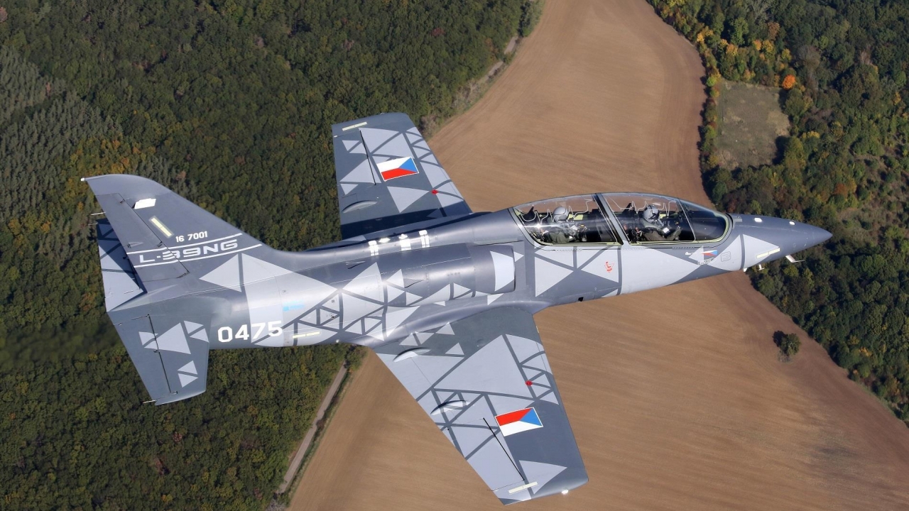 The L-39 trainer cum light attack aircraft in flight