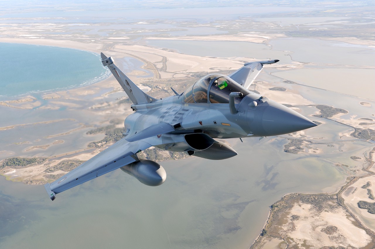 Qatar Rafale in the sky