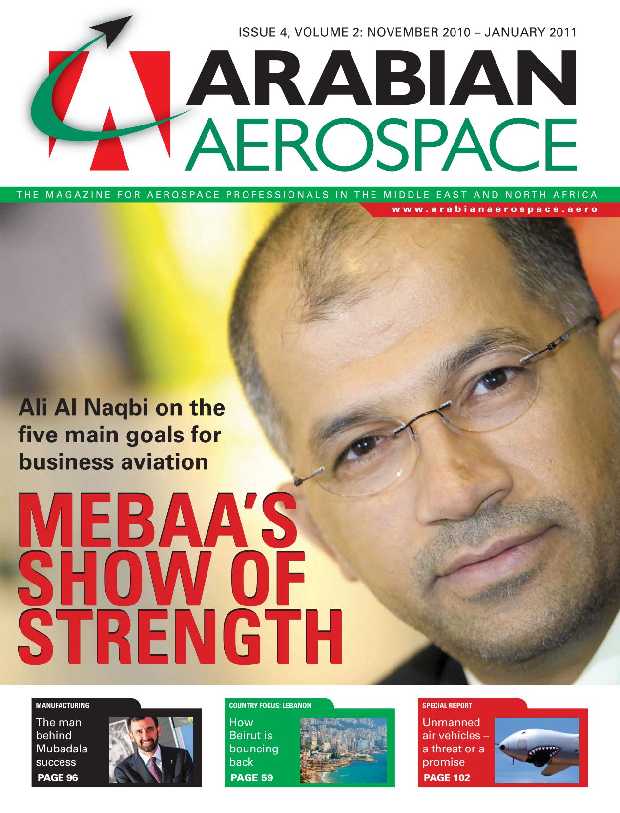 Arabian Aerospace: November 2010-January 2011