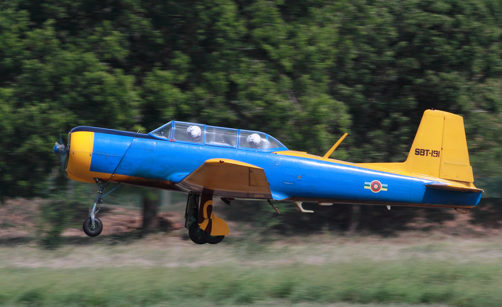 One of the new batch of PT-6A’s takes off for a training flight (Image: Tristar Aviation)