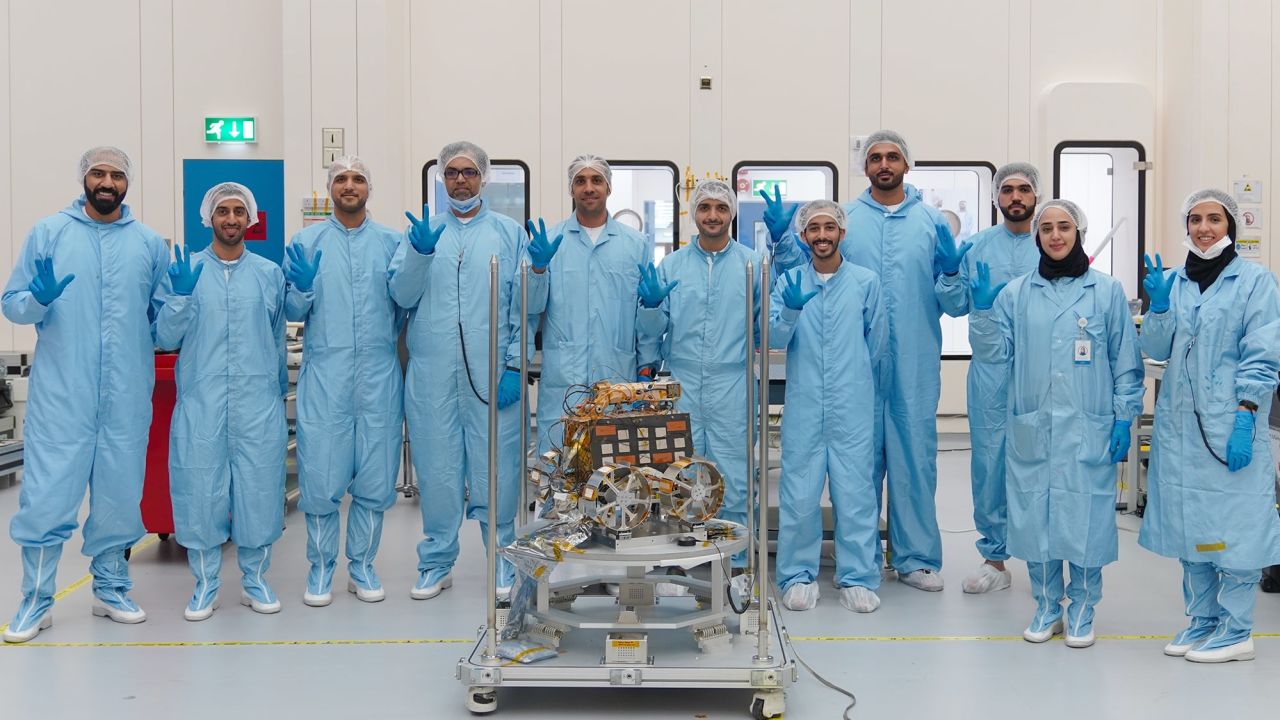 Proud team behind the Rashid Rover