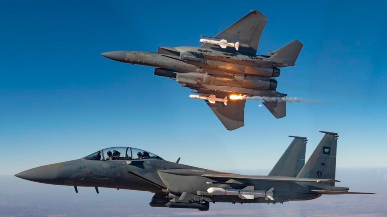 Saudi's show off Harpoon missiles in maritime training exercise