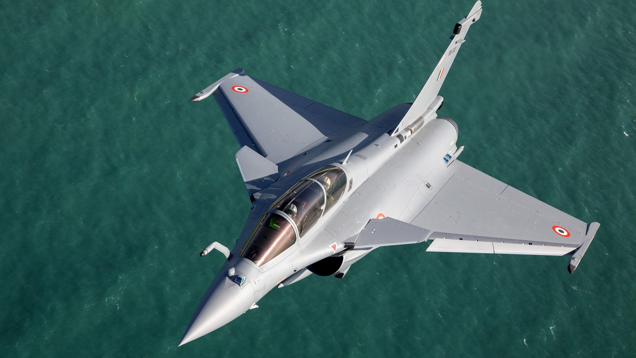 India Rafale over the sea