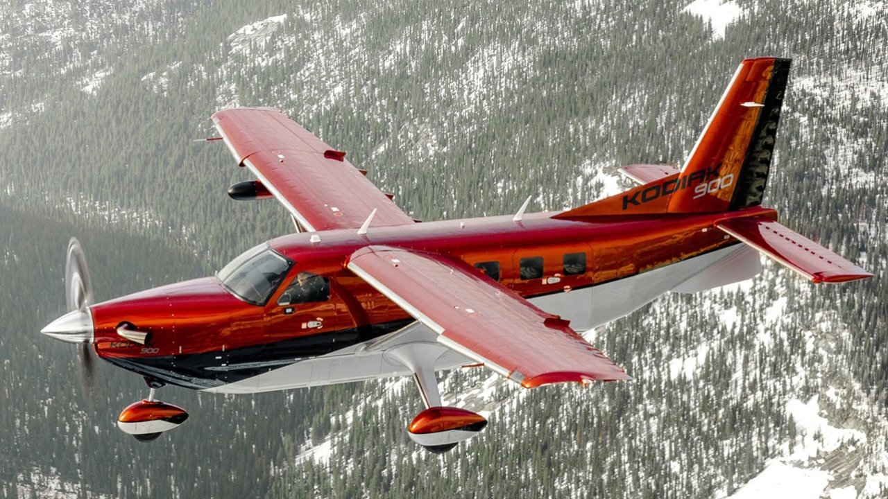 The Kodiak 900 is shown in flight ahead of its Oshkosh debut (image: Daher)