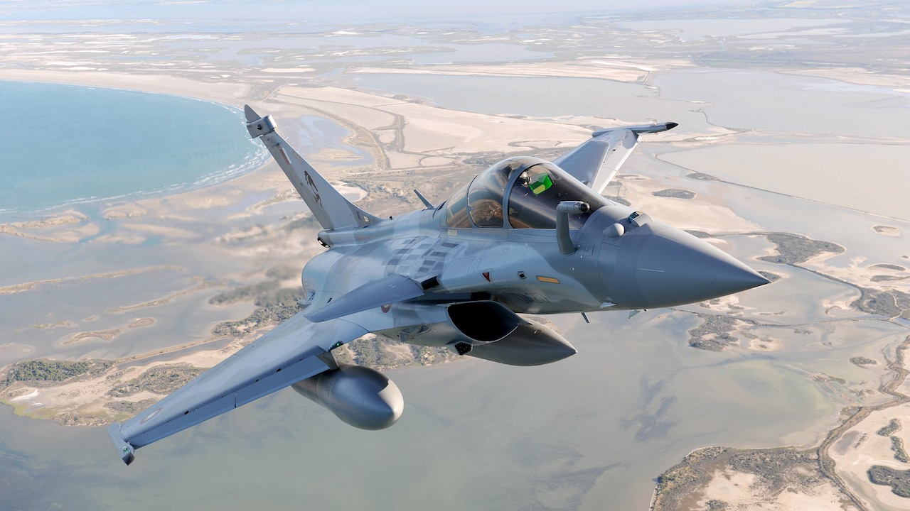 Qatar Rafale in the sky